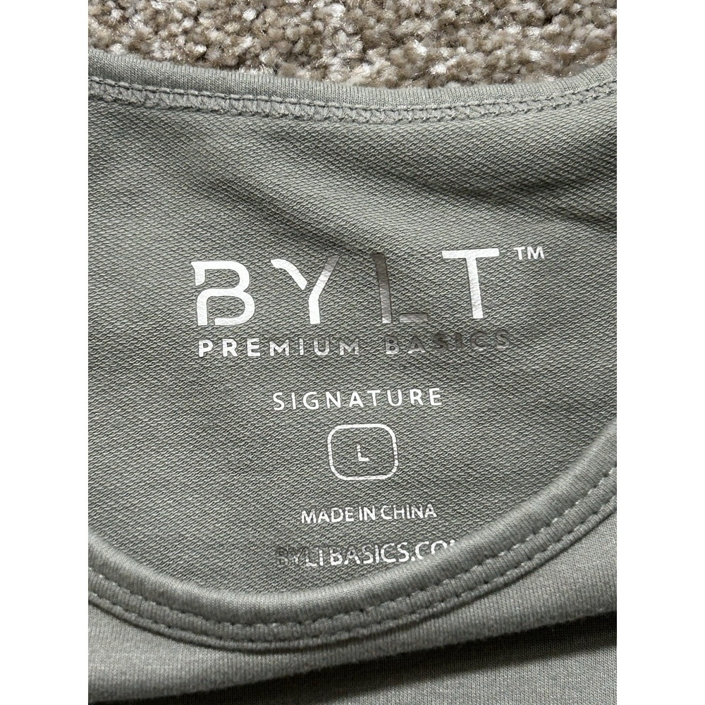 Bylt T-Shirt Men's L Short Sleeve Drop Cut Crew Neck Active Performance - Picture 4 of 7